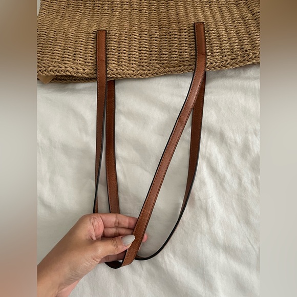 Tan Woven Tote Bag - Picture 5 of 5